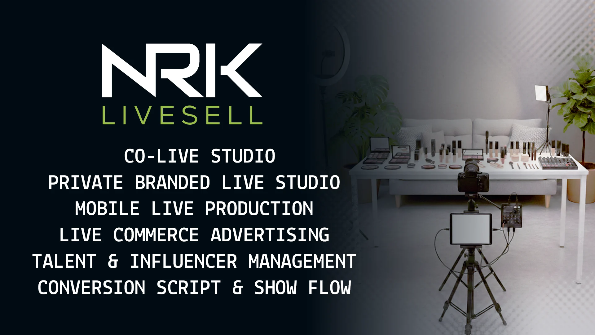 NRK Live | End-to-End Live Selling Studio & E-Commerce Streaming Solutions
